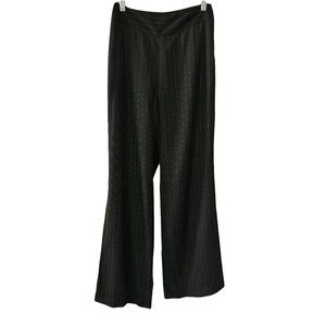 Banana Republic Camden Wide Leg Black Pinstripe Pants- Sz 2